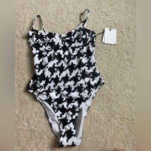 Onia black and white one piece never worn
